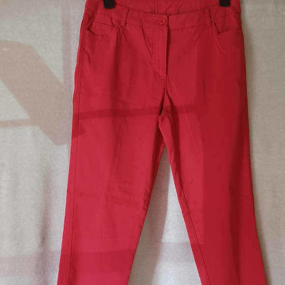 Multiples Women's Straight Leg Red Dress Pants Size 10. - Picture 5 of 12